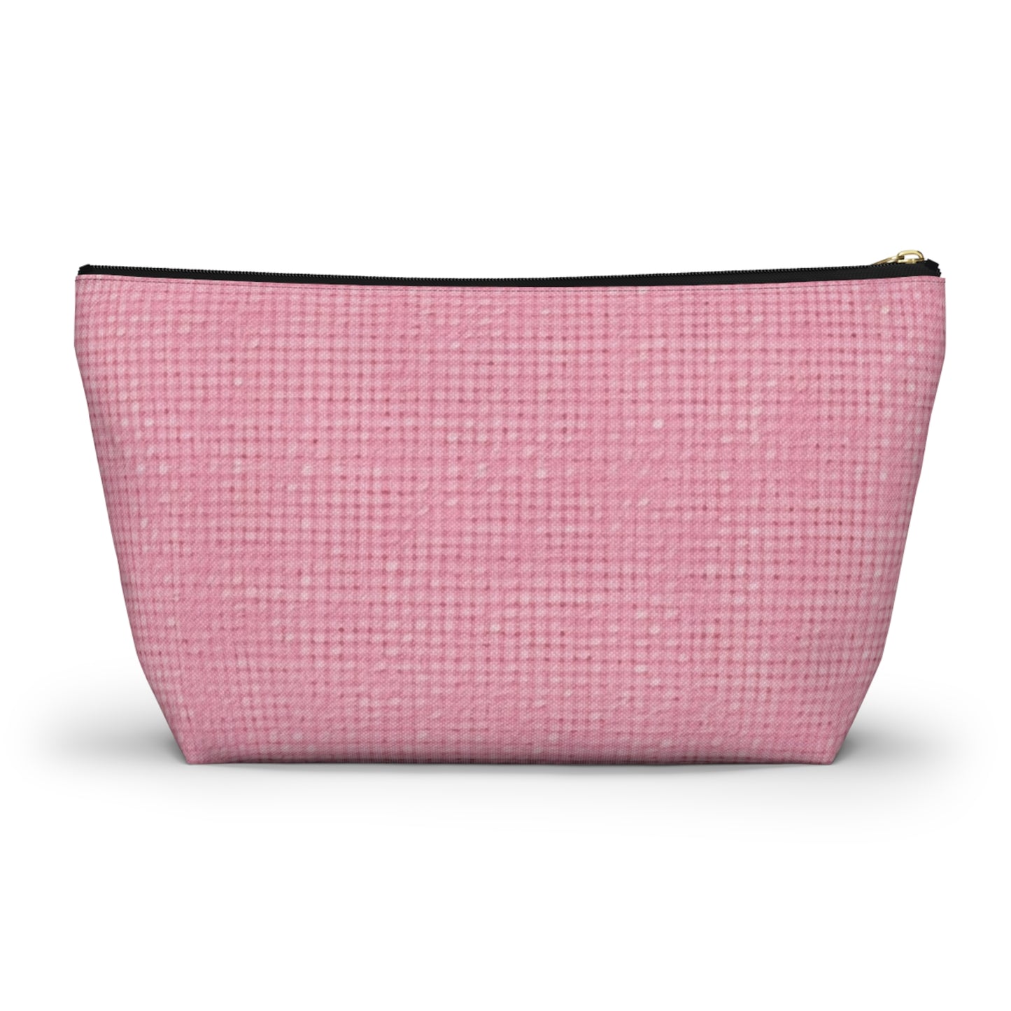 Pastel Rose Pink: Denim-Inspired, Refreshing Fabric Design - Accessory Pouch w T-bottom