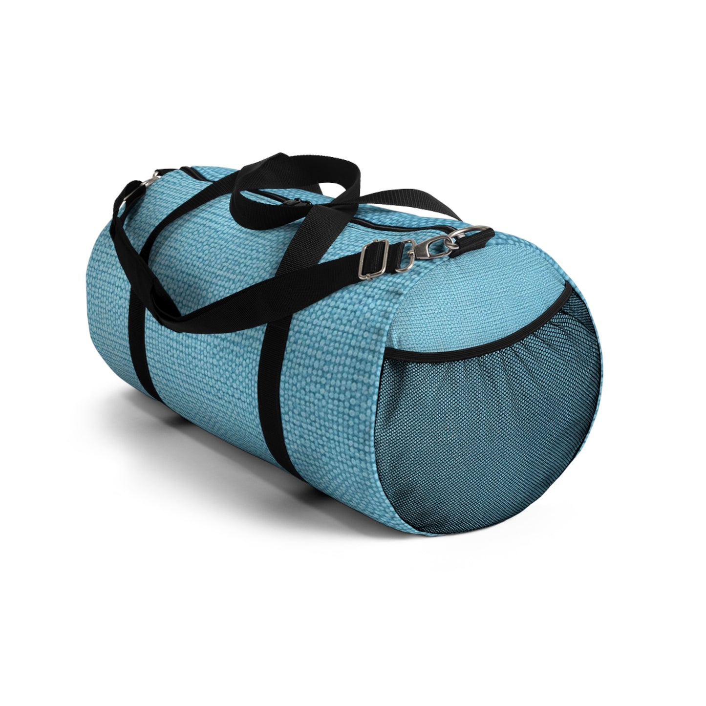 Bright Aqua Teal: Denim-Inspired Refreshing Blue Summer Fabric - vDuffel Bag