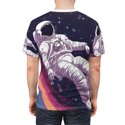 Astro Pioneer ～星だらけの銀河イラスト～ ユニセックス カットソー Tシャツ (AOP) 