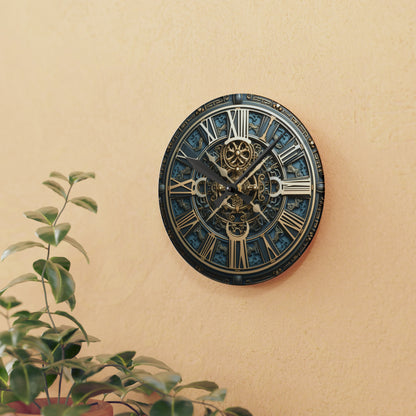 Mythological Clock with Roman Numerals, Acrylic Wall Clock