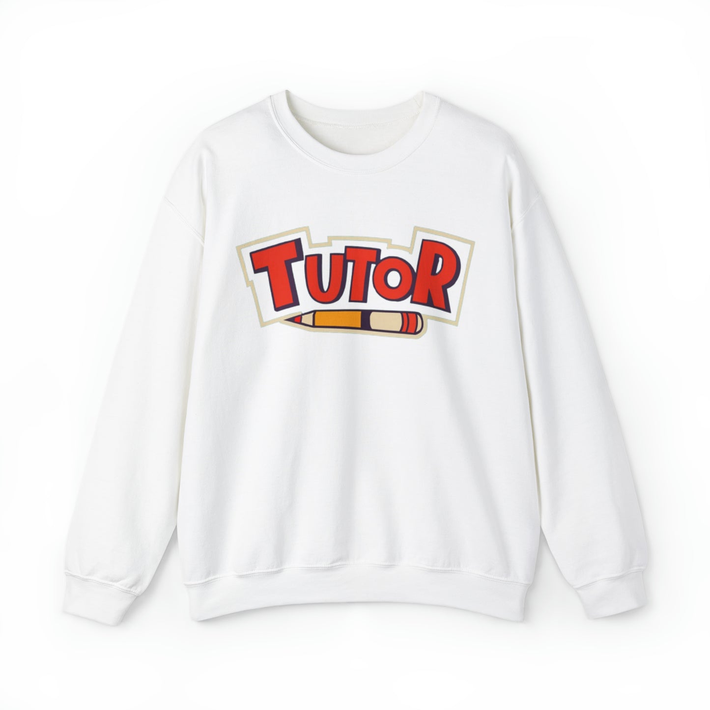 Letras dinámicas de tutor - Gráfico educativo de lápiz - Sudadera unisex Heavy Blend™ con cuello redondo