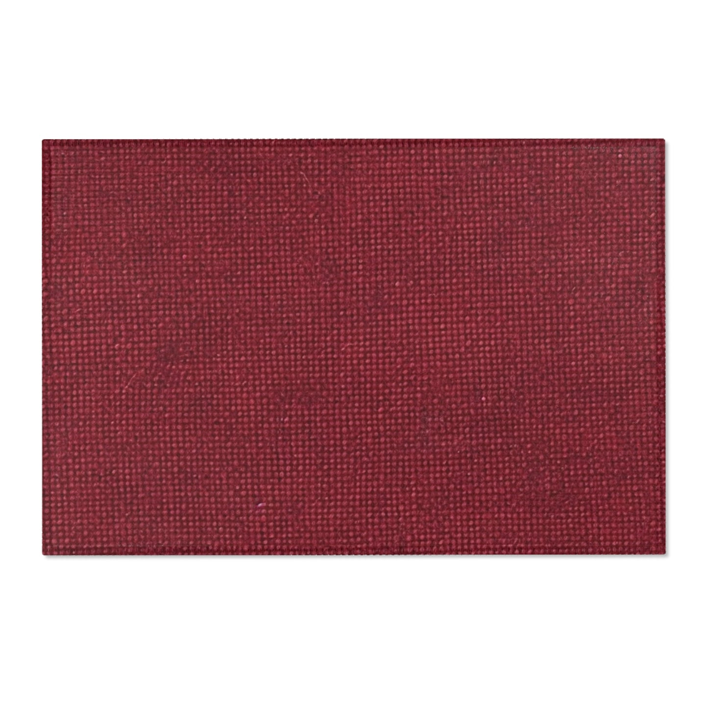 Seamless Texture - Maroon/Burgundy Denim-Inspired Fabric - Area Rugs