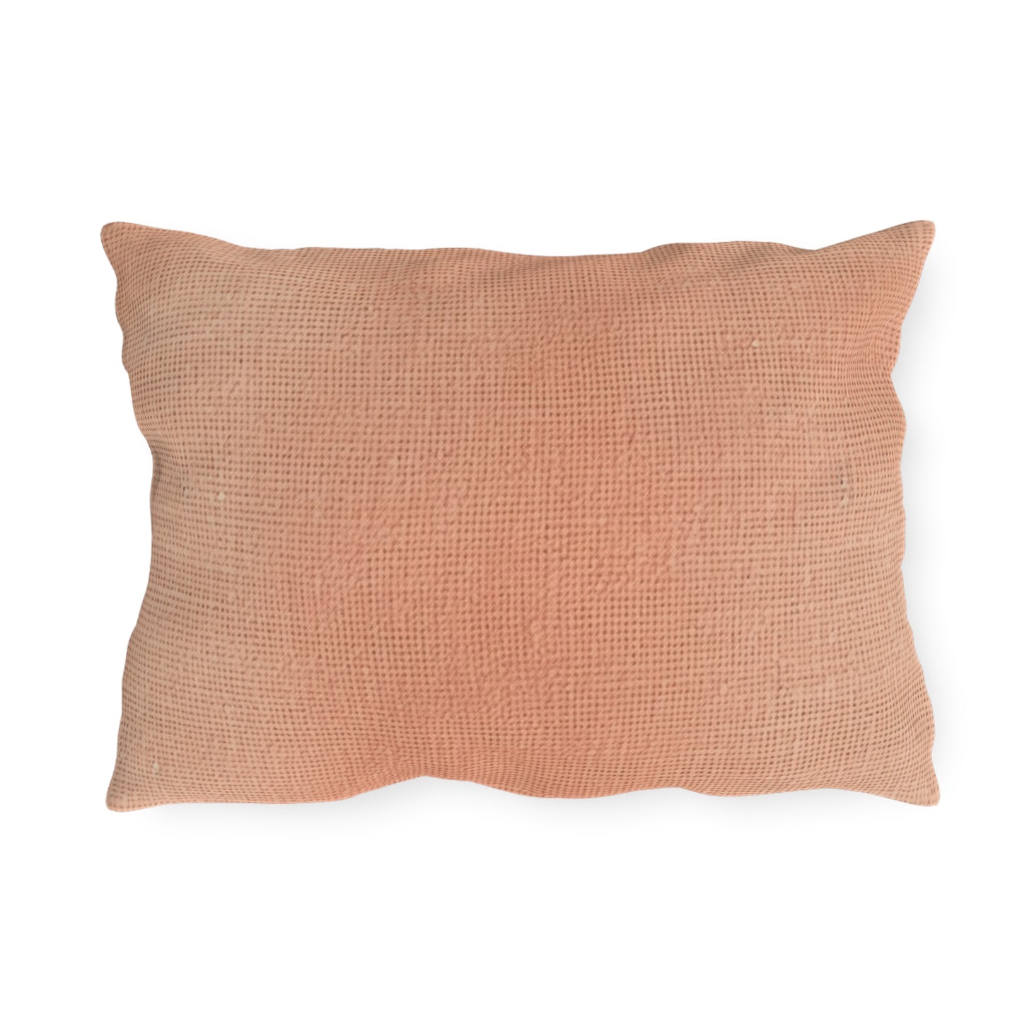 Soft Pink-Orange Peach: Denim-Inspired, Lush Fabric - Outdoor Pillows