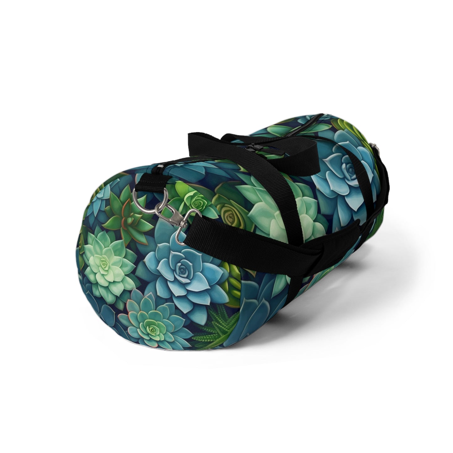 Minimalist Succulent Array - Vibrant Botanical Pattern Duffel Bag