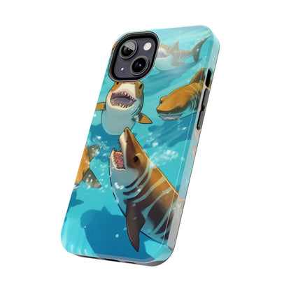 Tiger Shark: Ocean Marine Wildlife - Underwater - Tough Phone Cases