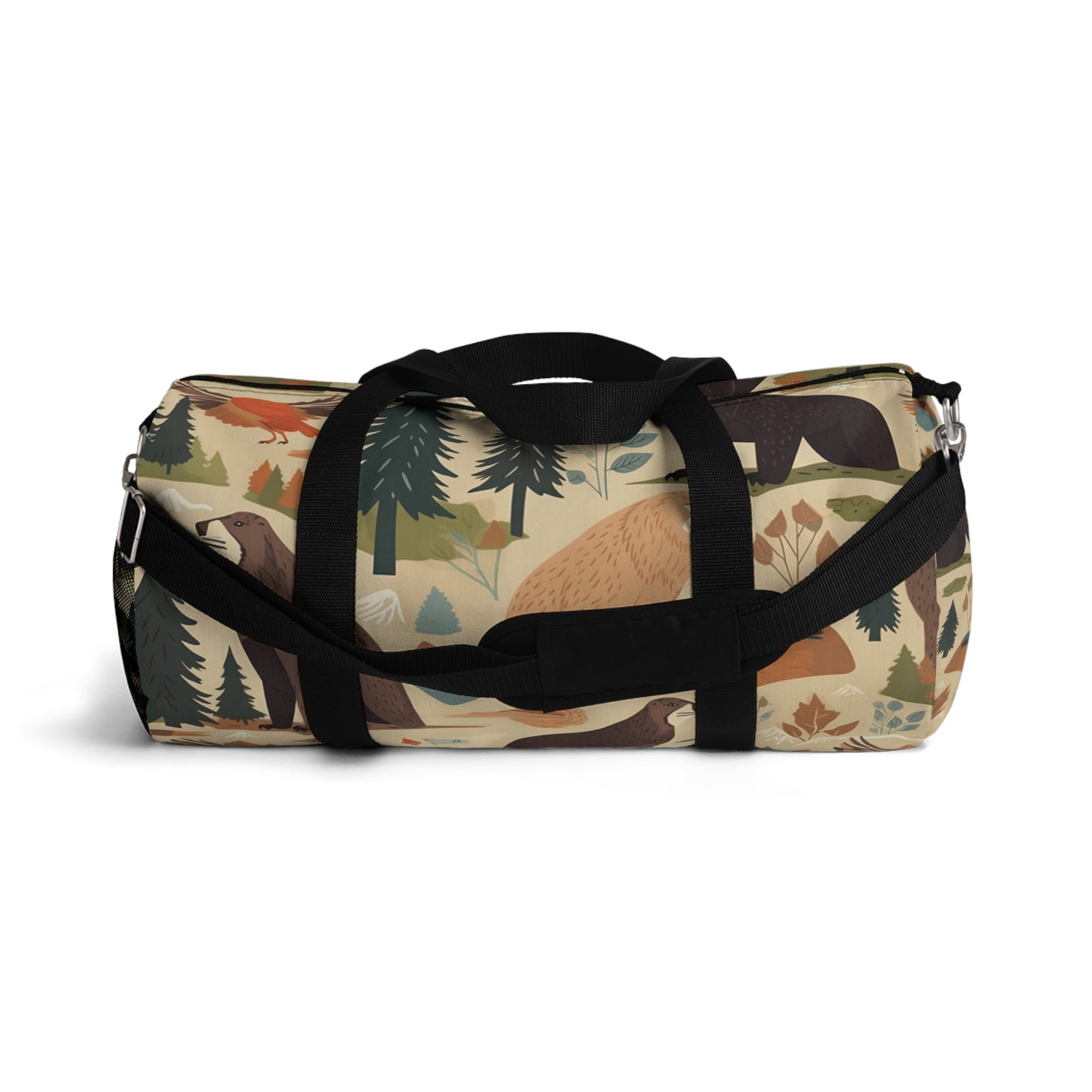 U.S. Wilderness Inspired: Grizzly Bears, Animals Pattern Duffel Bag