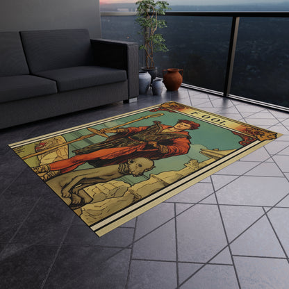 Mystical Tarot - Artistic Depiction of The Fool Card - Outdoor Rug