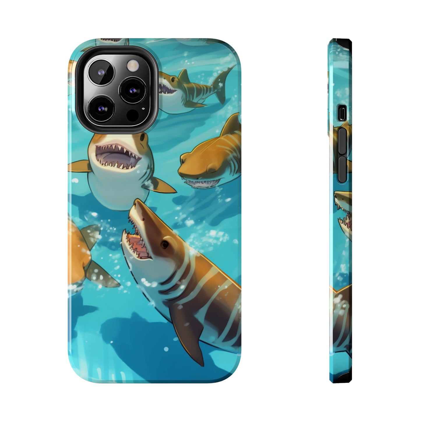 Tiger Shark: Ocean Marine Wildlife - Underwater - Tough Phone Cases