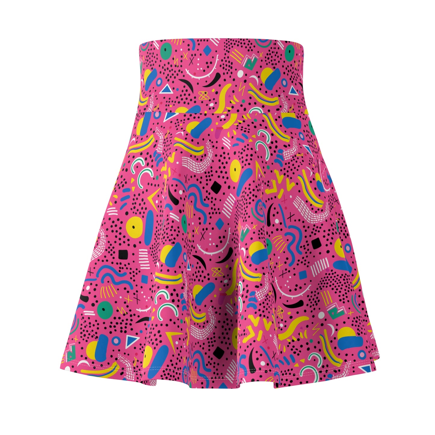 Womens Printed Shirtdress - Women's Skater Skirt (AOP)