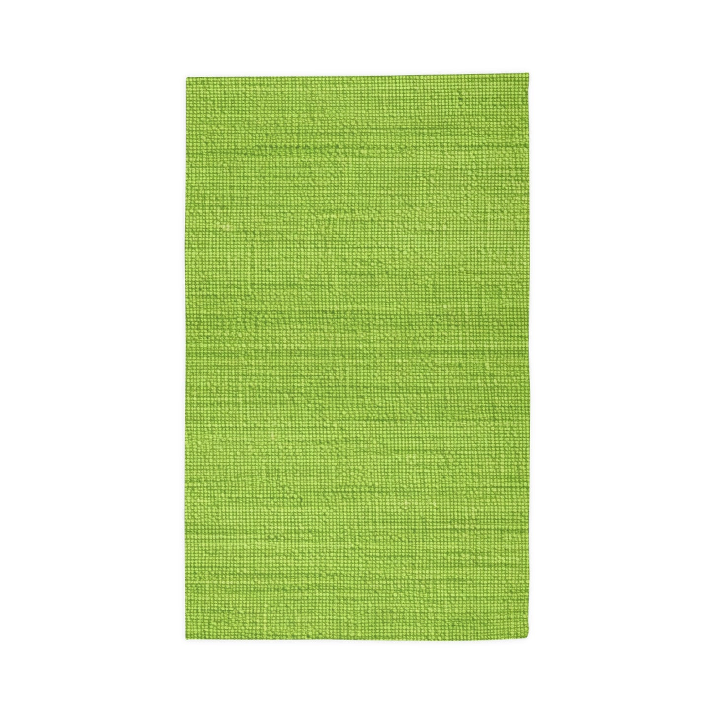 Lush Grass Neon Green: Denim-Inspired, Springtime Fabric Style - Dobby Rug