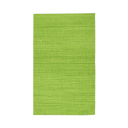 Lush Grass Neon Green: Denim-Inspired, Springtime Fabric Style - Dobby Rug