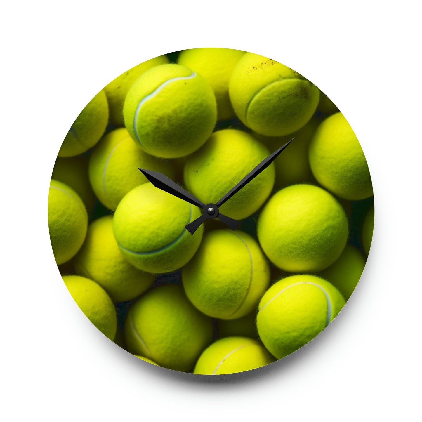 Tennis Ball Acrylic Wall Clock