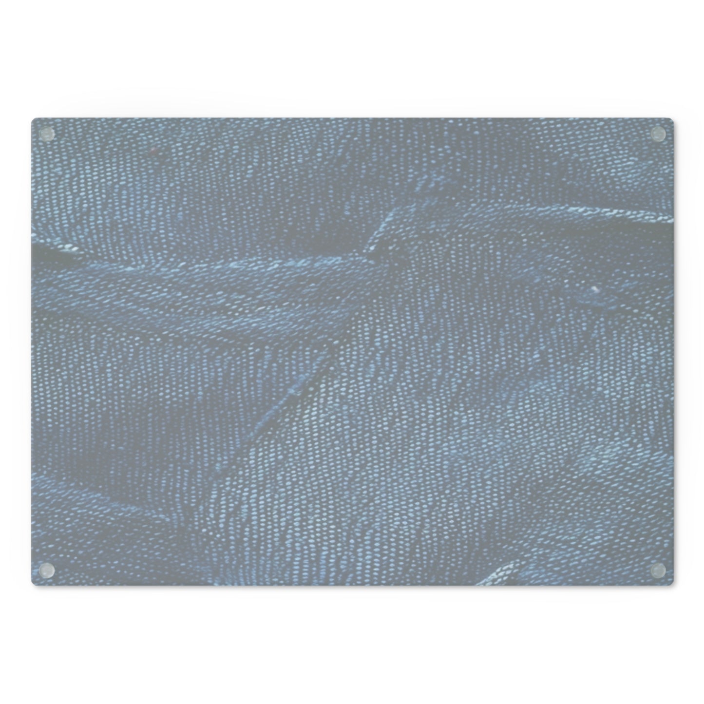 Dark Blue: Distressed Denim-Inspired Fabric Design - Cutting Board