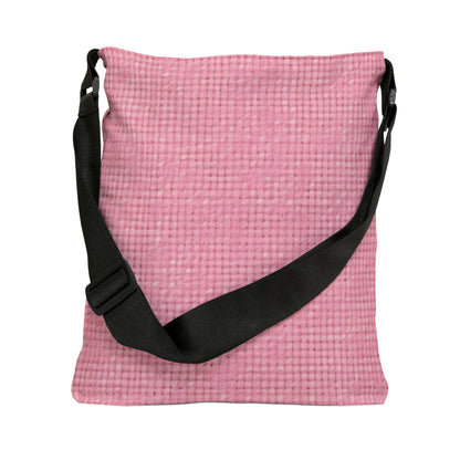 Pastel Rose Pink: Denim-Inspired, Refreshing Fabric Design - Adjustable Tote Bag (AOP)