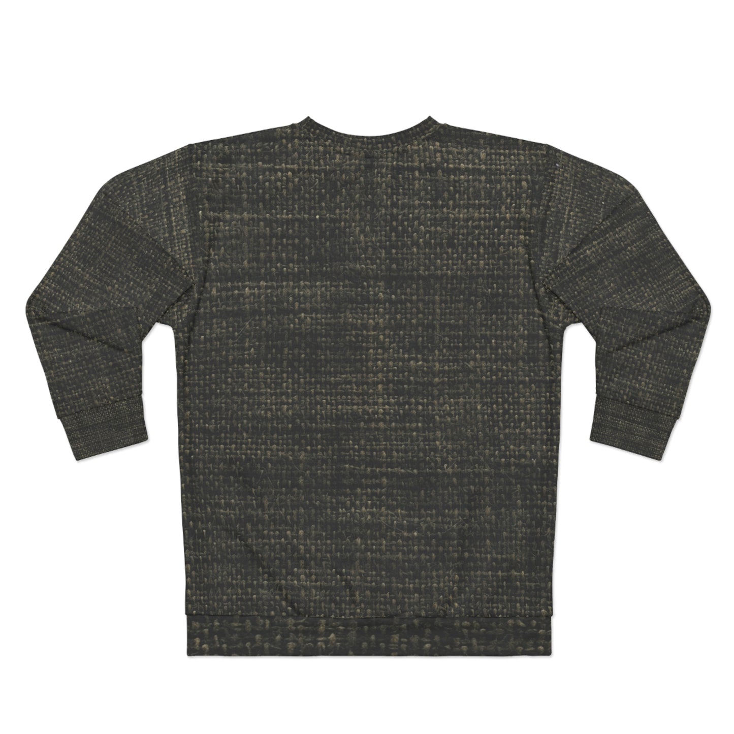 Sophisticated Seamless Texture - Black Denim-Inspired Fabric - Unisex Sweatshirt (AOP)