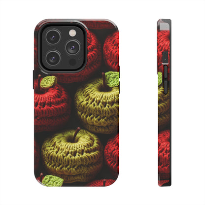 Crochet Apple Amigurumi - Big American Red Apples - Healthy Fruit Snack Design - Tough Phone Cases