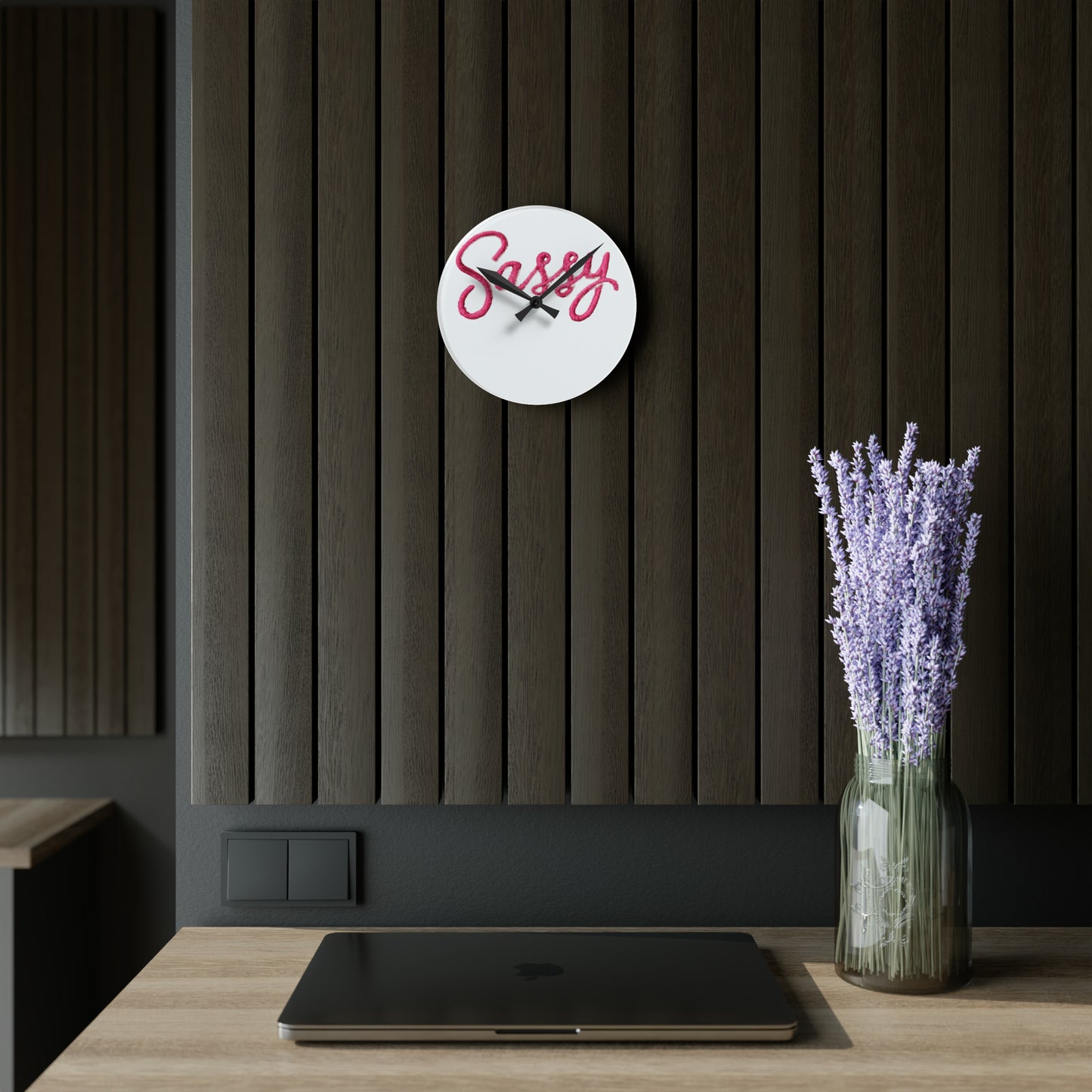 Sassy Acrylic Wall Clock