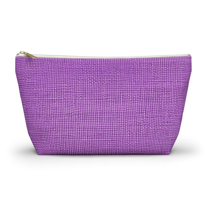 Hyper Iris Orchid Red: Denim-Inspired, Bold Style - Accessory Pouch w T-bottom