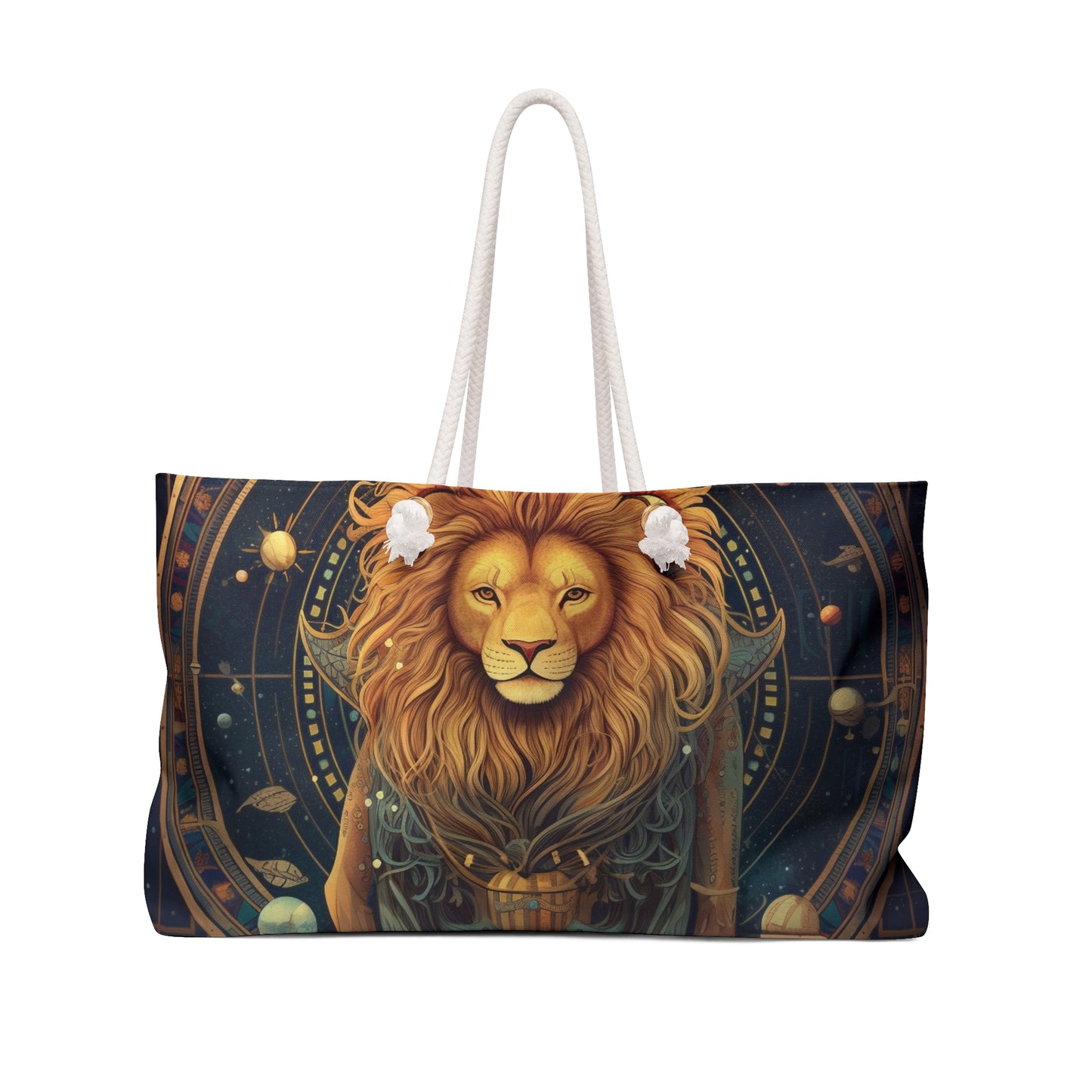 Astrological Leo Sign - Vibrant Cosmic Zodiac Astrology - Weekender Bag