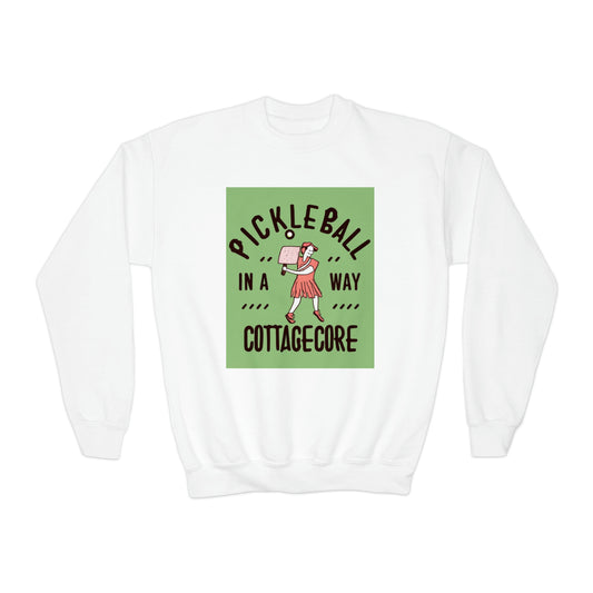 Pickleball Cottagecore - Gift For Her - Women Sport Classic - Youth Crewneck Sweatshirt