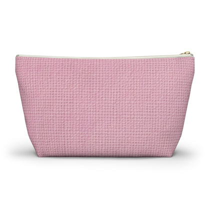 Blushing Garment Dye Pink: Denim-Inspired, Soft-Toned Fabric - Accessory Pouch w T-bottom