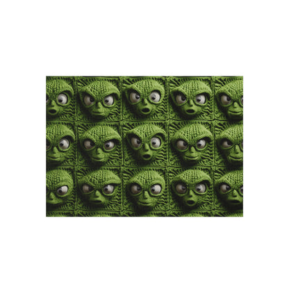 Alien Granny Square Crochet - Galacitc Space Sci fi Fantasy Theme - Outdoor Rug