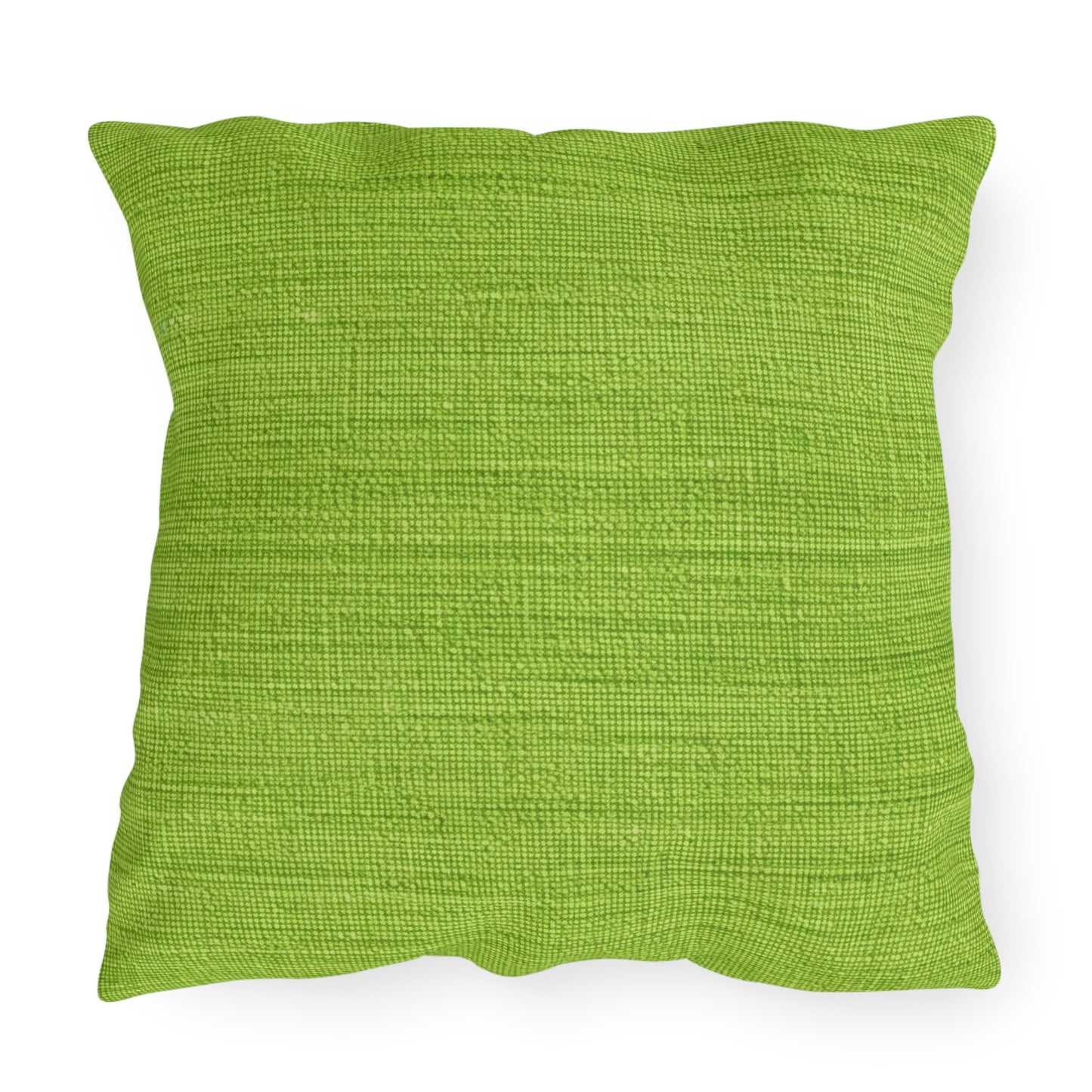 Lush Grass Neon Green: Denim-Inspired, Springtime Fabric Style - Outdoor Pillows