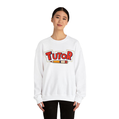 Letras dinámicas de tutor - Gráfico educativo de lápiz - Sudadera unisex Heavy Blend™ con cuello redondo