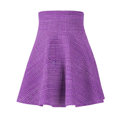 Hyper Iris Orchid Red: Denim-Inspired, Bold Style - Women's Skater Skirt (AOP)