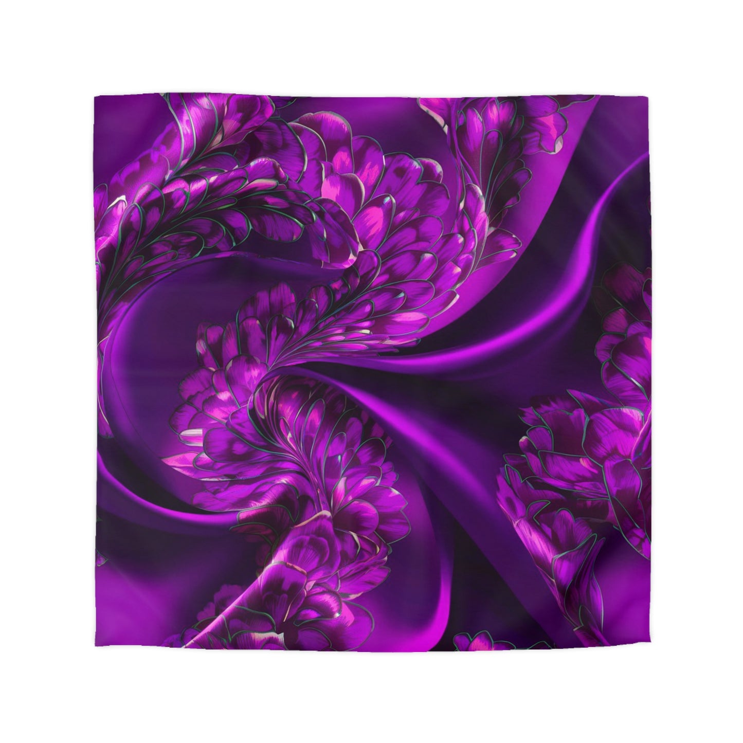 Purple Silk, Microfiber Duvet Cover