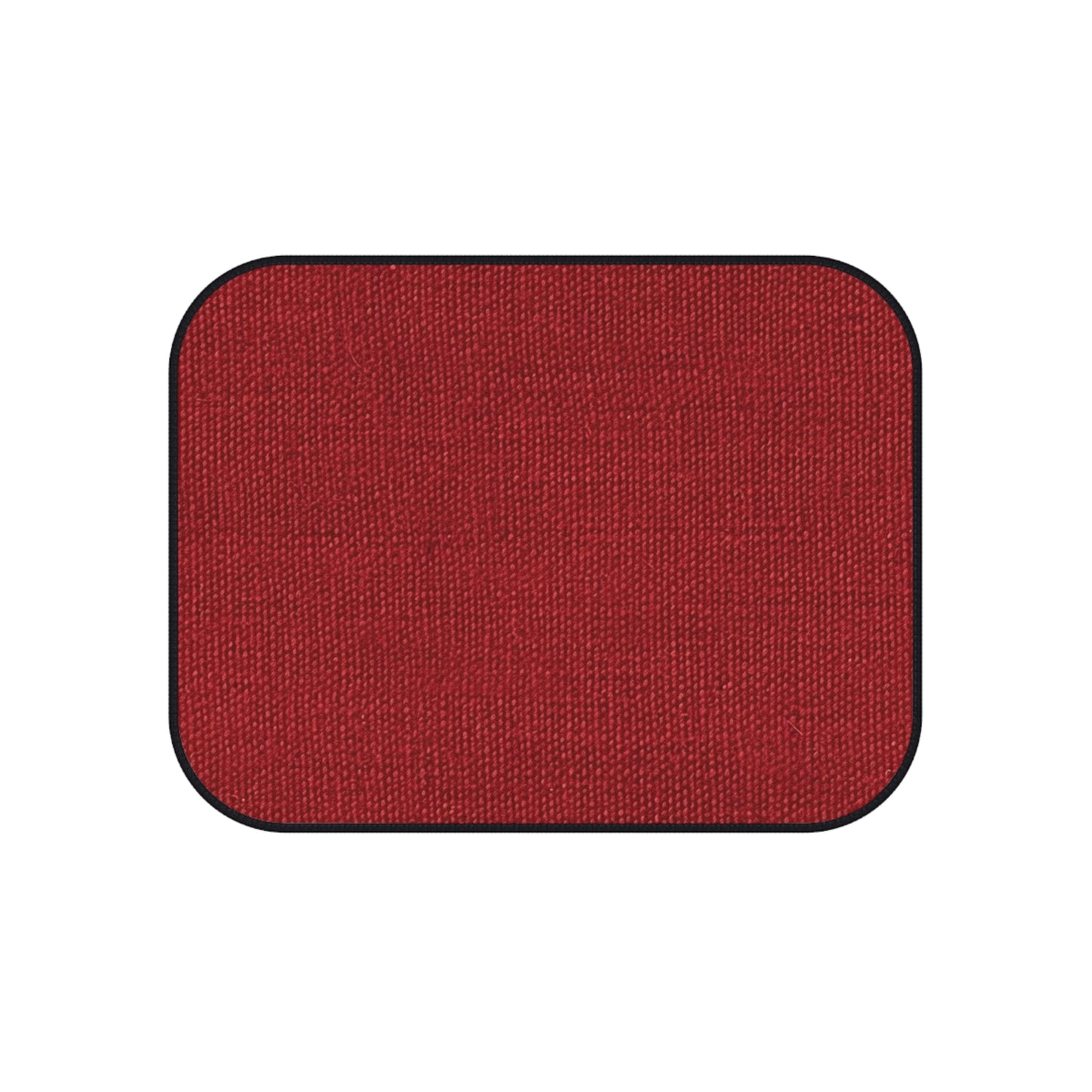 Bold Ruby Red: Denim-Inspired, Passionate Fabric Style - Car Mats (Set of 4)