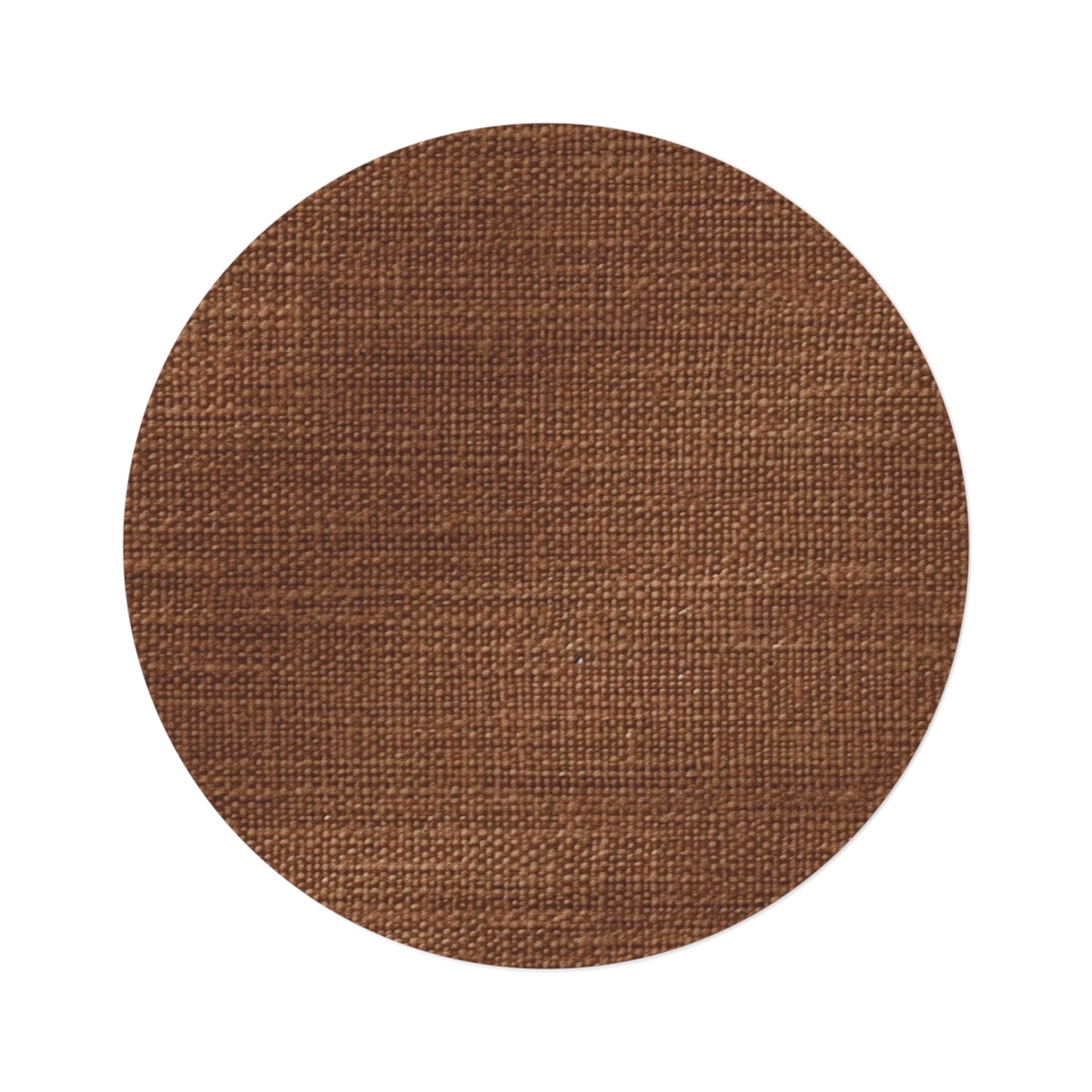 Luxe Dark Brown: Denim-Inspired, Distinctively Textured Fabric - Round Rug