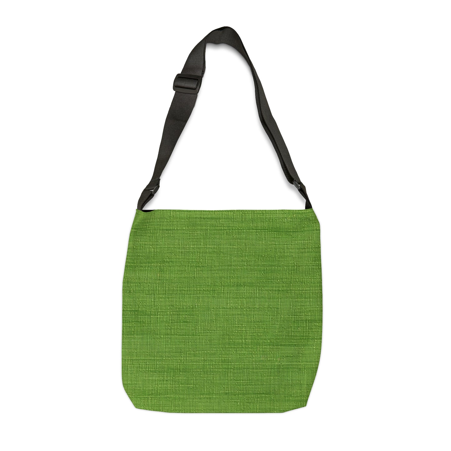 Olive Green Denim-Style: Seamless, Textured Fabric - Adjustable Tote Bag (AOP)