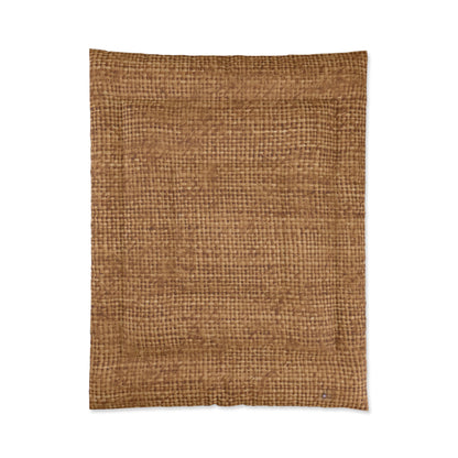 Brown Light Chocolate: Denim-Inspired Elegant Fabric - Comforter
