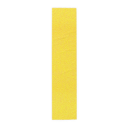 Sunshine Yellow Lemon: Denim-Inspired, Cheerful Fabric - Table Runner (Cotton, Poly)