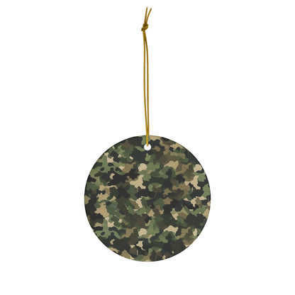 Classic Camo | Camouflage Wrap | Traditional Camo - Ceramic Ornament, 4 Shapes