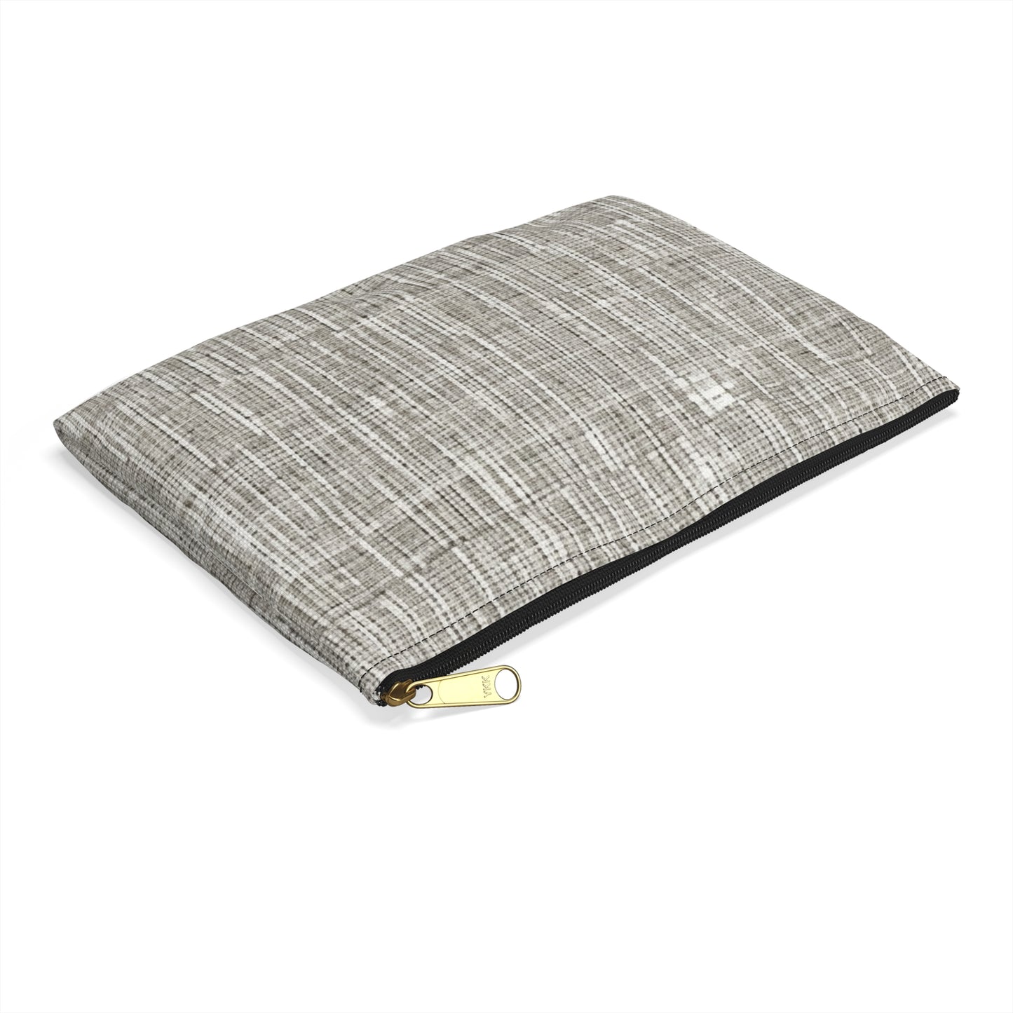 Silver Grey: Denim-Inspired, Contemporary Fabric Design - Accessory Pouch