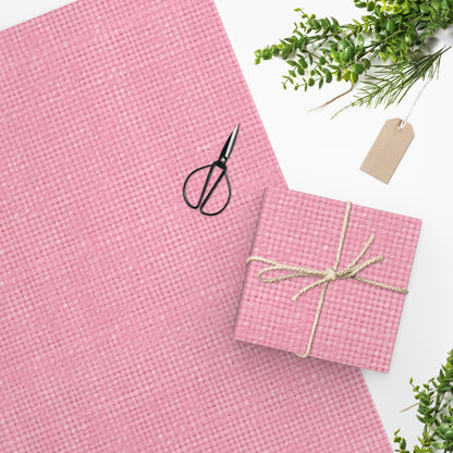 Pastel Rose Pink: Denim-Inspired, Refreshing Fabric Design - Wrapping Paper