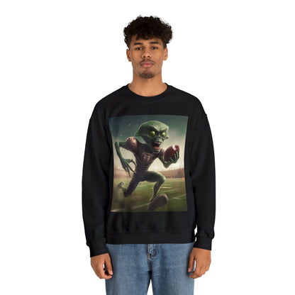 Alien Football Space Sport Game Stadium Athlete Galaxy Player - Unisex Heavy Blend™ Crewneck Sweatshirt