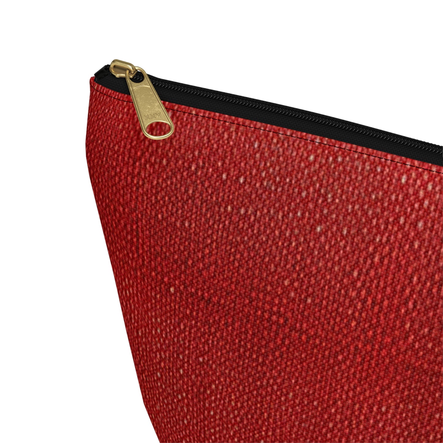 Juicy Red Berry Blast: Denim Fabric Inspired Design - Accessory Pouch w T-bottom