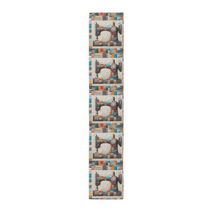 Sewing Machine Quilt Art - Table Runner (Cotton, Poly)