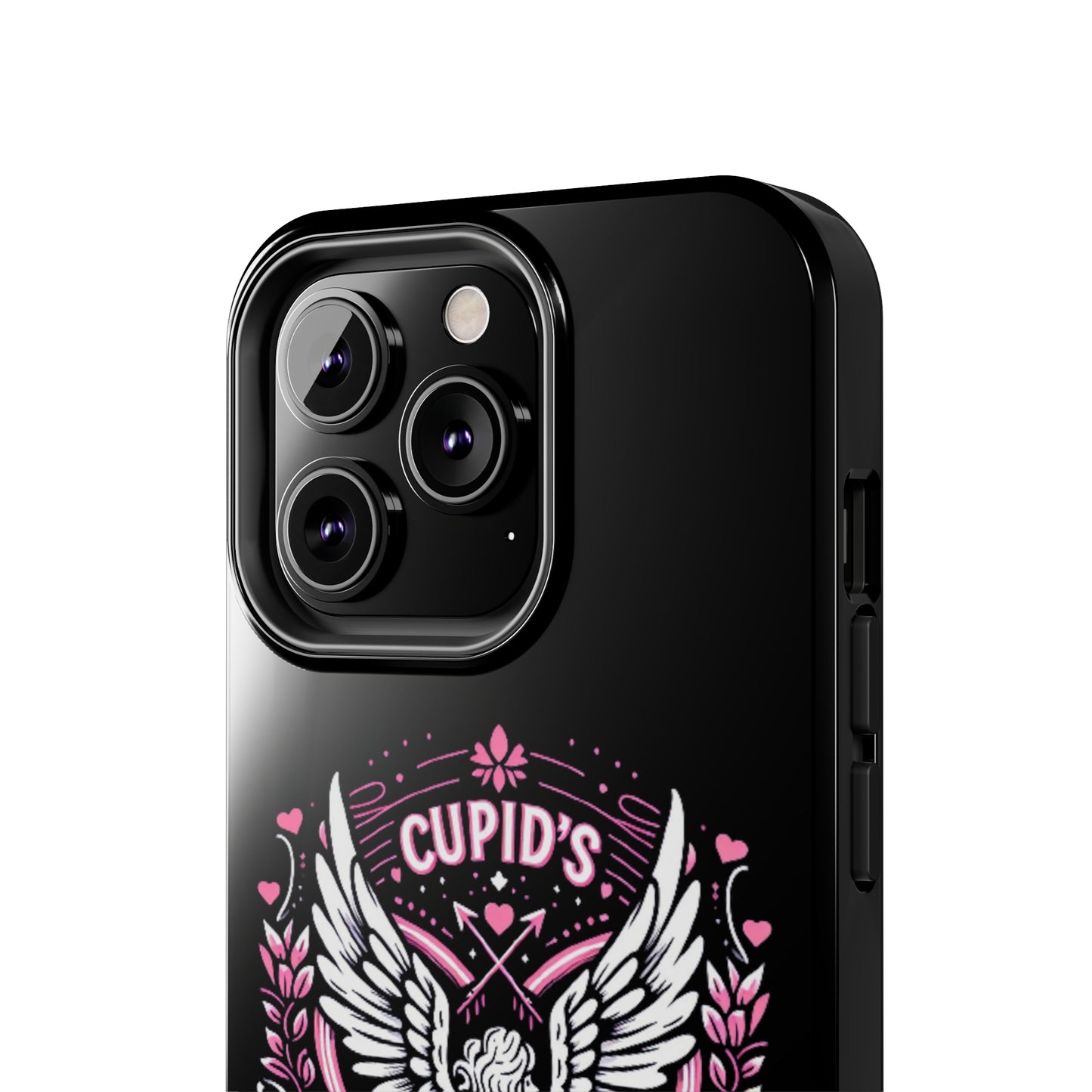 Cupidos Choice Crest con corazón y alas - Amor y romance con temática de San Valentín - Fundas resistentes para teléfonos