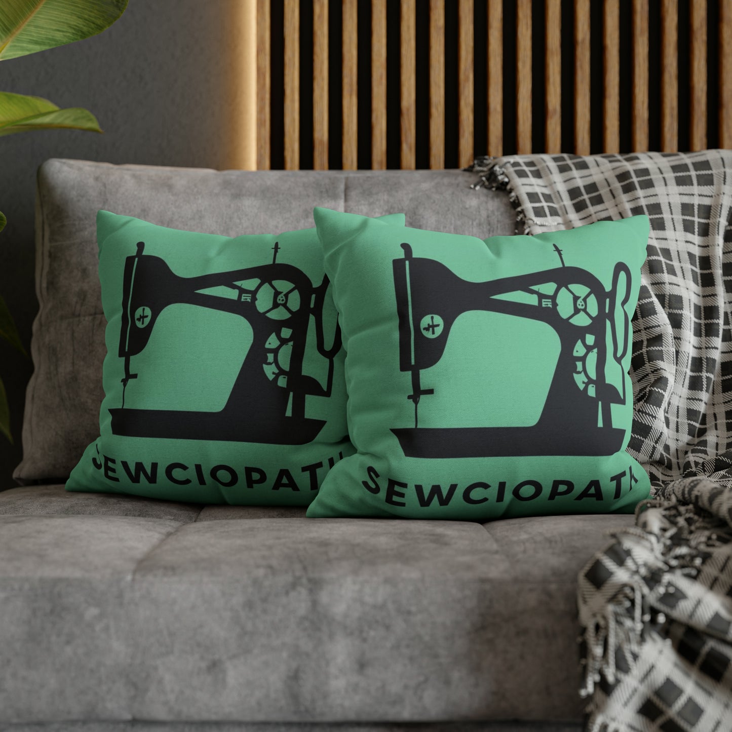 Sewing Sociopath Machine - Spun Polyester Square Pillow Case