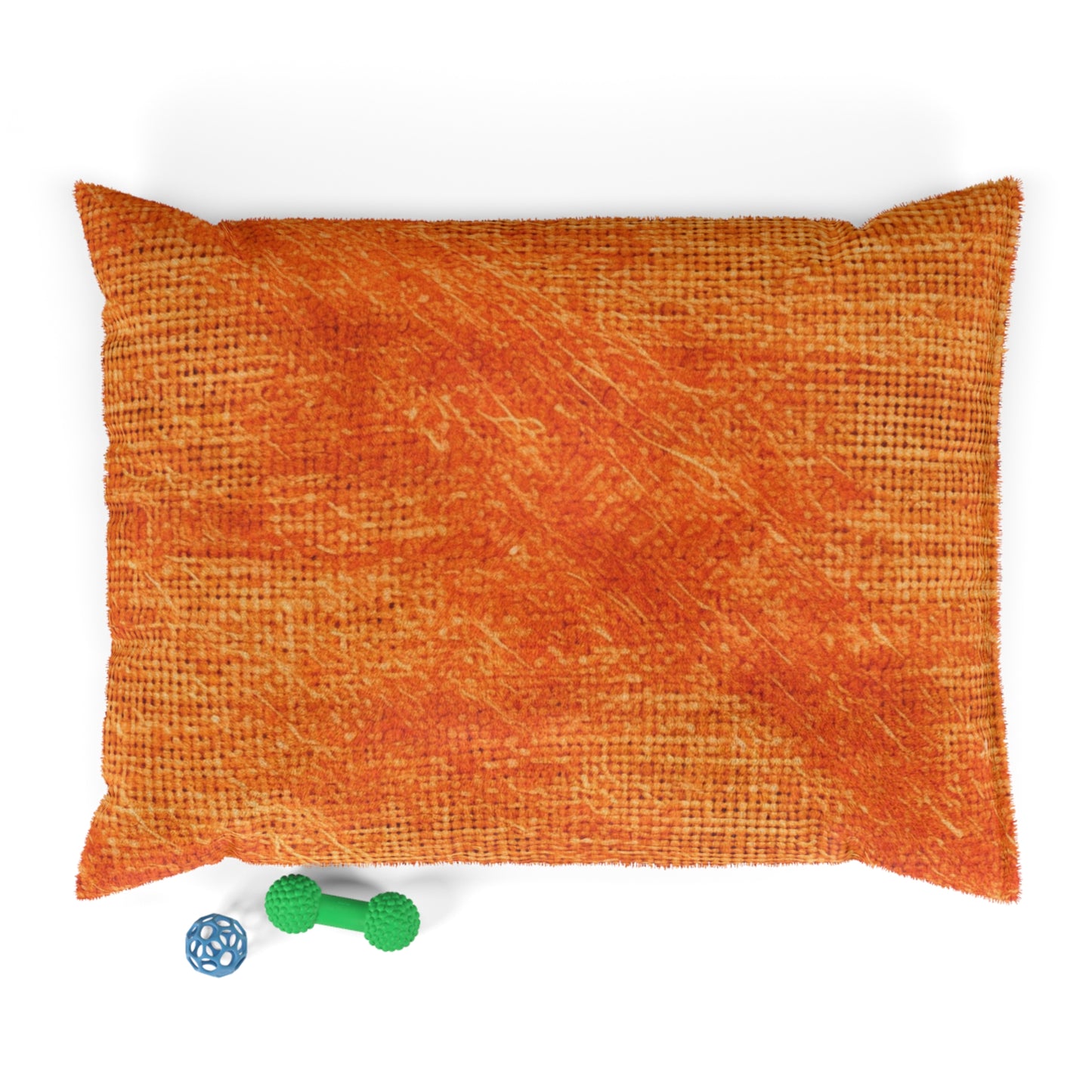 Burnt Orange/Rust: Denim-Inspired Autumn Fall Color Fabric - Dog & Pet Bed