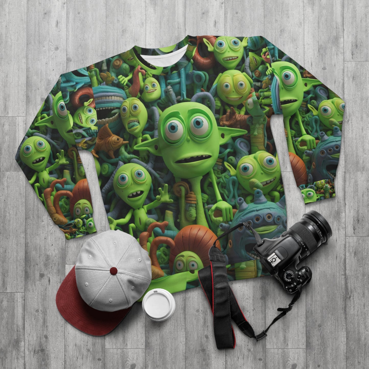 Toy Alien Story Space Character Galactic UFO Anime Cartoon - Sudadera unisex (AOP) 