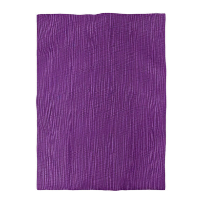 Violet/Plum/Purple: Denim-Inspired Luxurious Fabric - Microfiber Duvet Cover