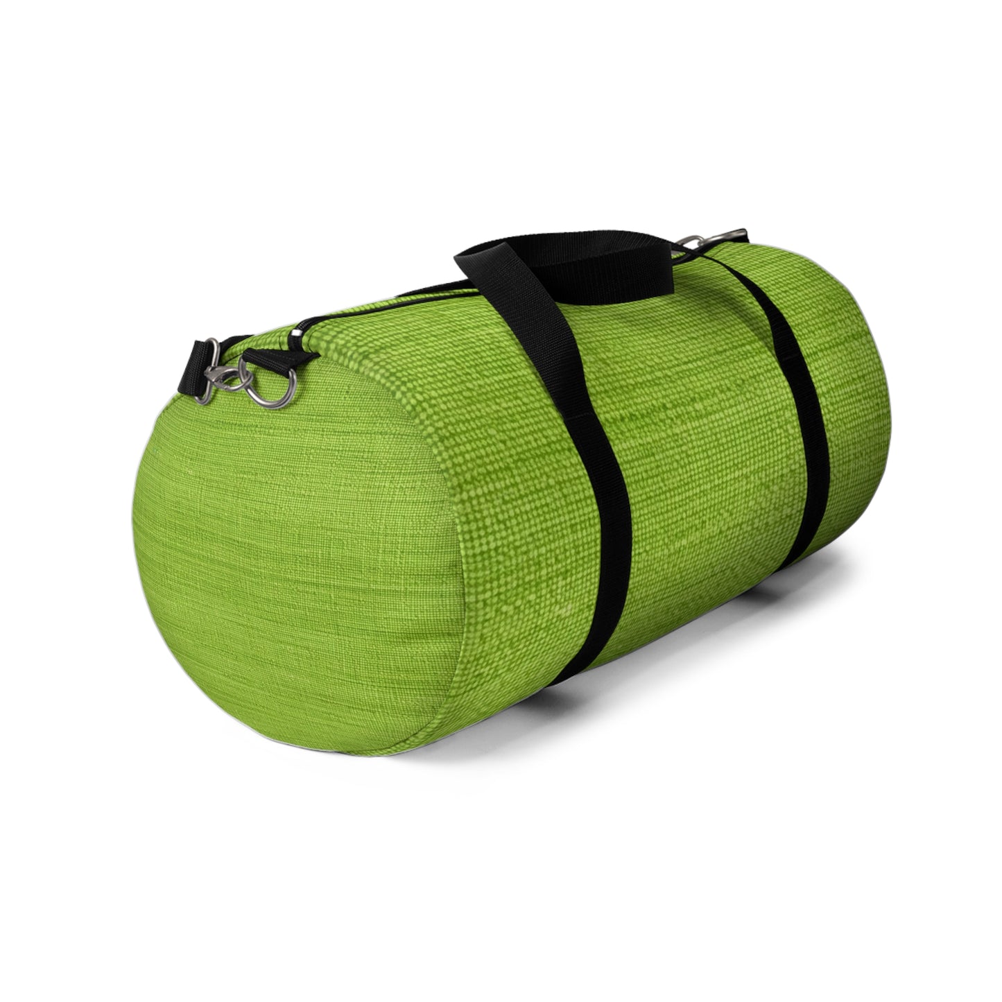 Lush Grass Neon Green: Denim-Inspired, Springtime Fabric Style - Duffel Bag