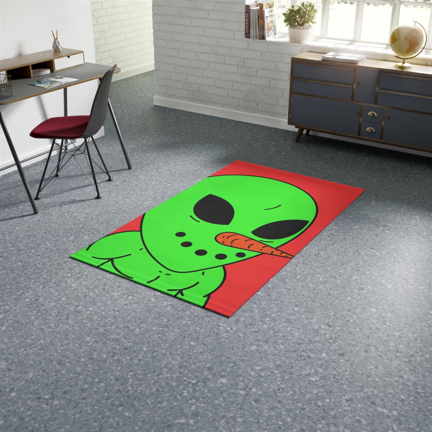 Veggie Visi Alien Vegetable Visitor Dobby Rug