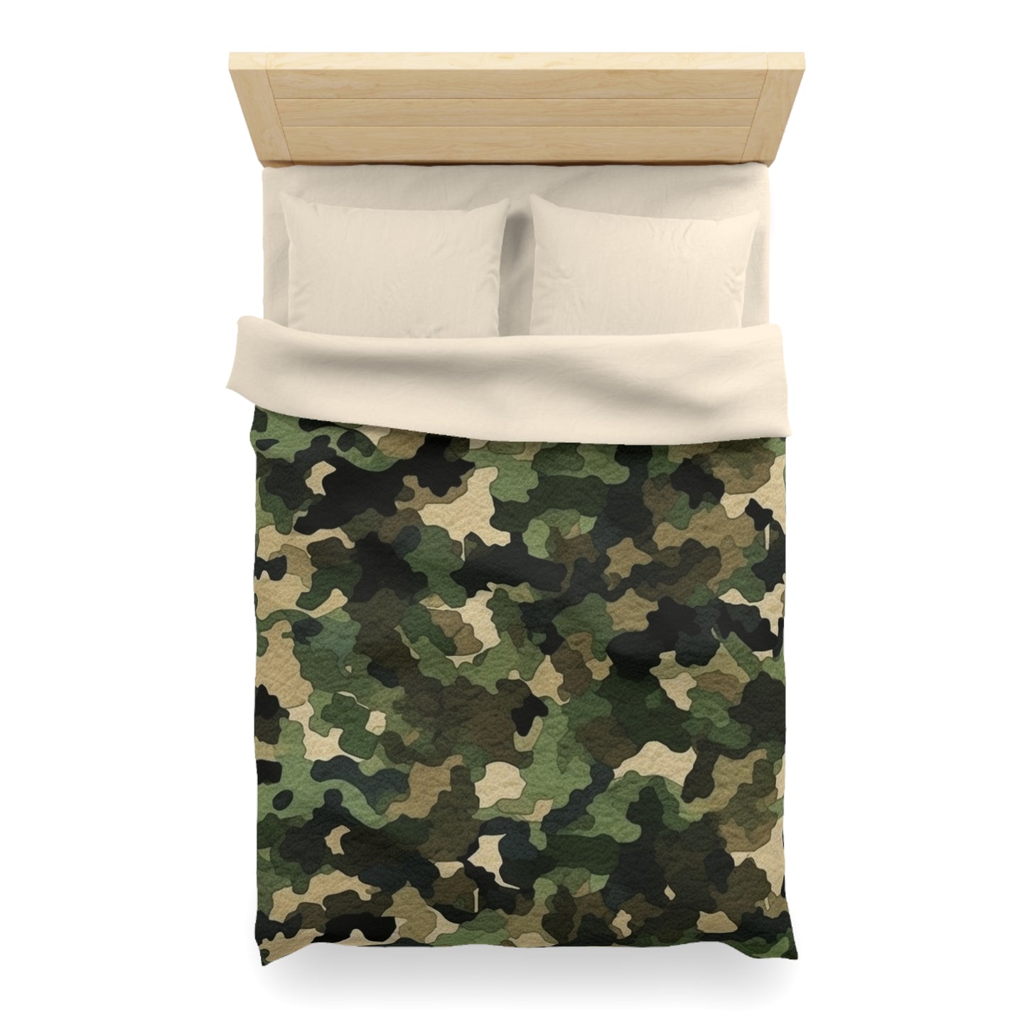 Classic Camo | Camouflage Wrap | Traditional Camo - Microfiber Duvet Cover