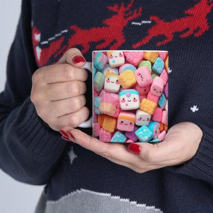 Kawaii Anime Sweets: Adorable Japanese Candy Magic - Ceramic Mug 11oz